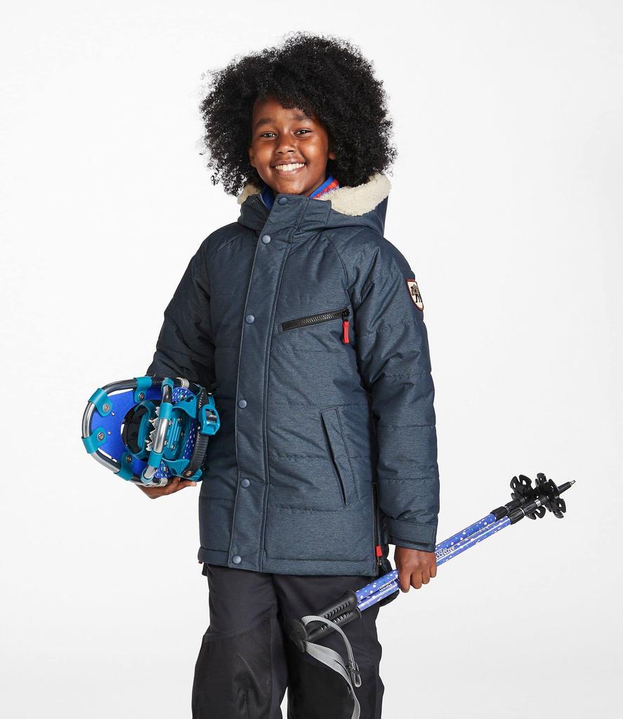 LL Bean Winter Warmer Insulated Big Size Carbon Navy 1000065643 Kids' Parka, Kids, Small, Blue,