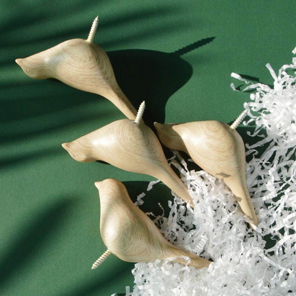 Elegant Cute 3D Creative Bird Wall Hook Luxury Space-saving Home Coat Hook Modern Wall Hanger Towel