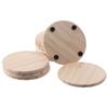 Burlywood Unfinished Wood Round Wood Kit DIY Coasters  Crafts