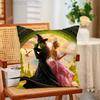 WWicked Musical Green Pink Print Polyester Pillow Case for Valentine gift Home Sofa Cushion Cover Decoration Custom