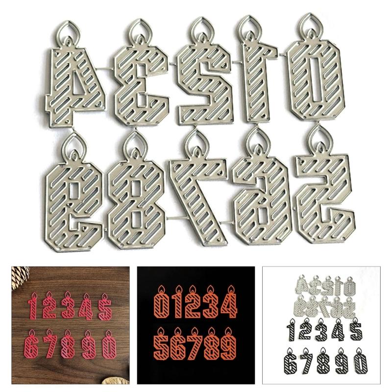 0-9 Number Cutting Dies for Photo Scrapbooking Card Making Decorations Embossing Stencils Carbon Steel Die Cuts