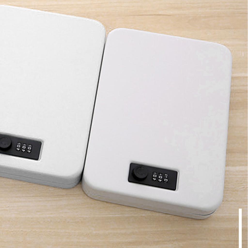 Портативный автомобильный сейф большой емкости предотвращает кражу ювелирных изделий наличными с паролем белый