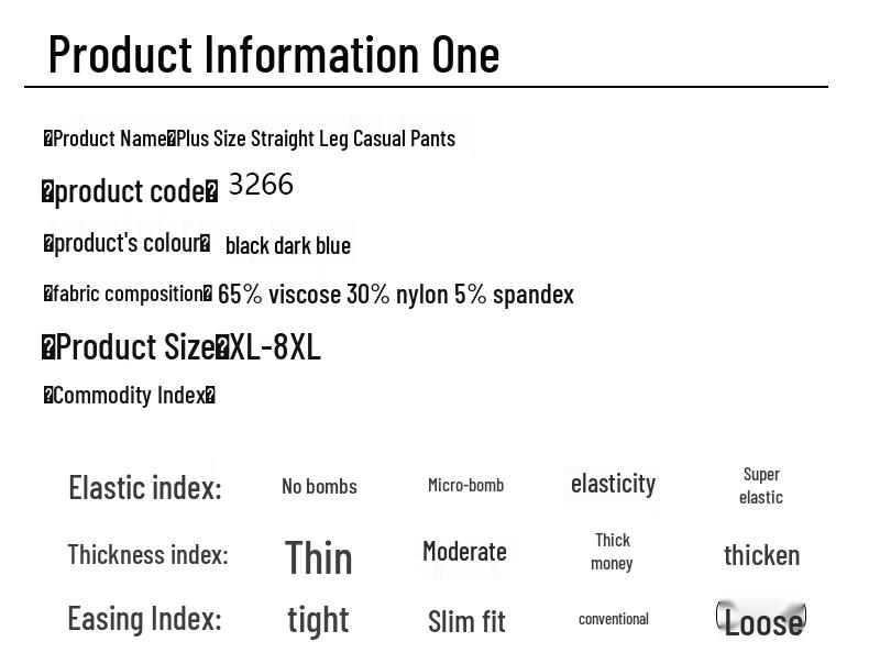 Dibenze Men's Plus Size Loose Fit Casual Sports Pants