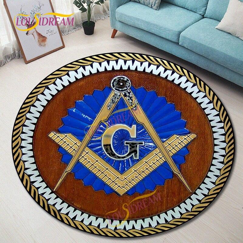 Масонские круглые коврики. Коврик для домашнего игрового стула. Масонский коврик для детской комнаты. Коврик для компьютерного стула. Коврик для деревянного пола масонов.