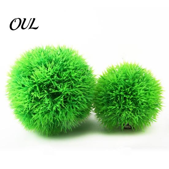 Turtle Safe Tank Decoration Artificial Water Plant, Natural Color Dense Grass Shape Aquarium Plants, Soft Shrimp Plants Plastic Fake for Fish