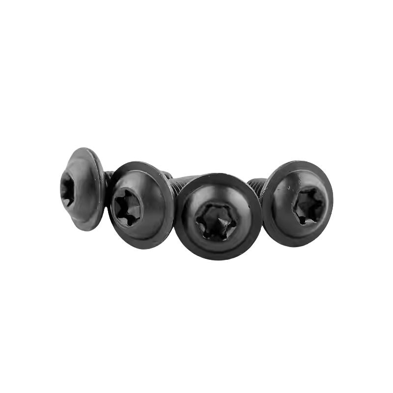 304 Torx Винт M4 M5 M6 M8 из нержавеющей стали черного цвета Torx Винт с шайбой для мотоцикла, скутера, квадроцикла, мопеда, пластиковая крышка