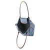 Longchamp Le Pliage 31 brand logo printed zipper closure nylon hand shoulder bag women's blue 1899619564