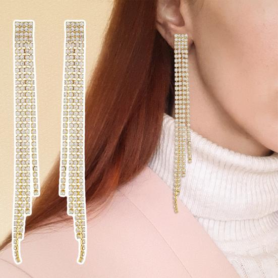 1 пара женских серег с кисточками и цирконием, легкие противоаллергенные серьги, украшения, ювелирные изделия для выпускного вечера, коктейль