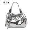 Fashion Handbag, Solid Color Versatile Foreign Gas Pump with Bucket Bag, High Texture Trend Oblique Span Bag