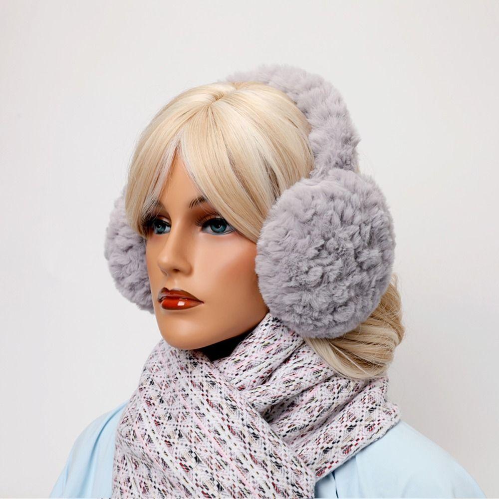 Складная плюшевая грелка для ушей Теплая защита для ушей Модные зимние наушники Уличные
