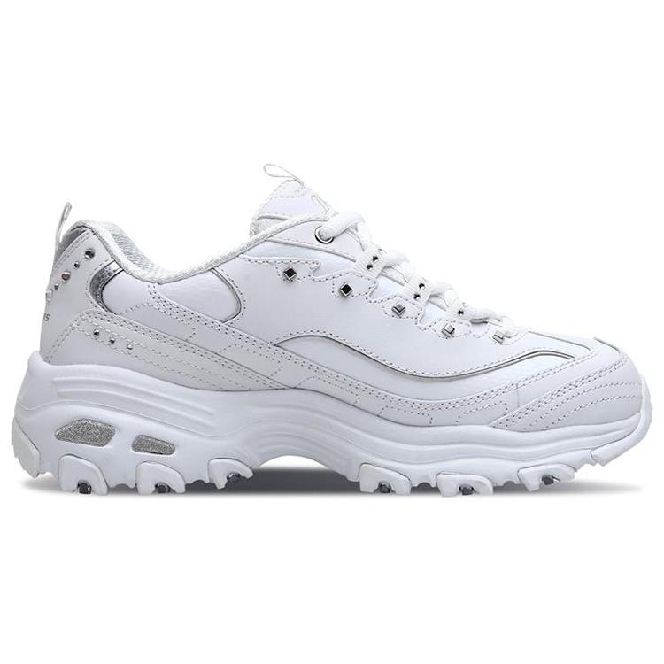 (WMNS) Skechers D lites Silver/White Women's 11979-WSL