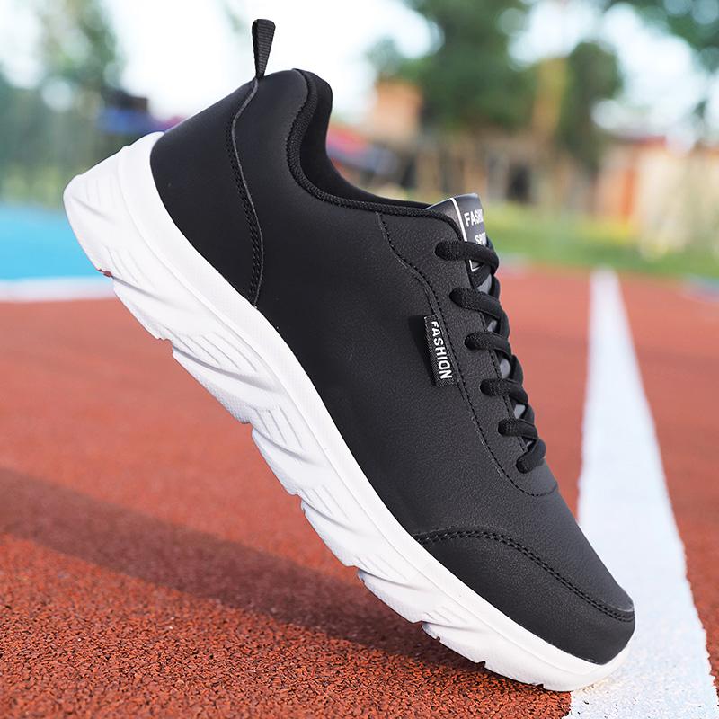 Весенне-осенние мужские черные кроссовки с дезодорантом, водонепроницаемая мужская обувь, легкие мужские кроссовки с мягкой подошвой