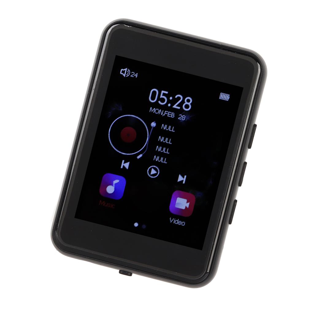 MP3-плеер 2,4-дюймовый полностью сенсорный экран звук без потерь Bluetooth 5.0 FM-радио диктофон встроенный динамик