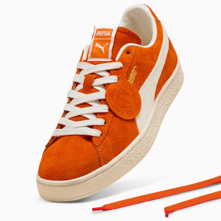 403766-02 Puma Suede Charles F Stead 4 Orange Glo PUMA White (Мужской)