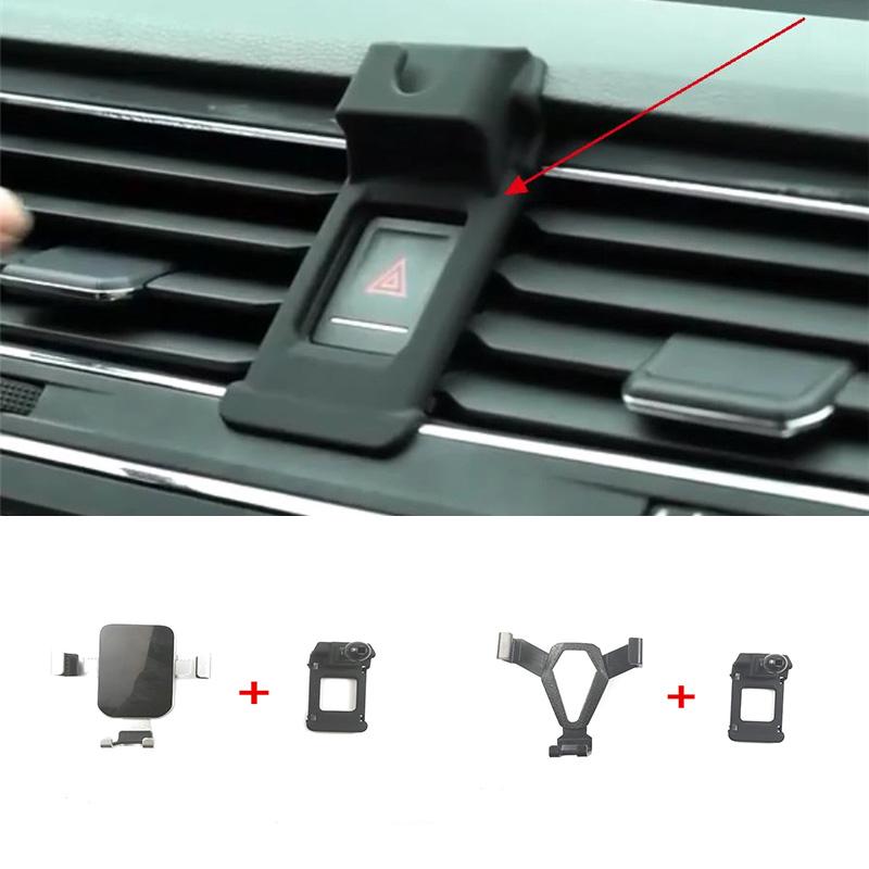 1 комплект для 2017-2021 Volkswagen VW Tiguan MK2 Специальный автомобильный держатель для мобильного телефона с гравитационным креплением, кронштейн, АБС-пластик