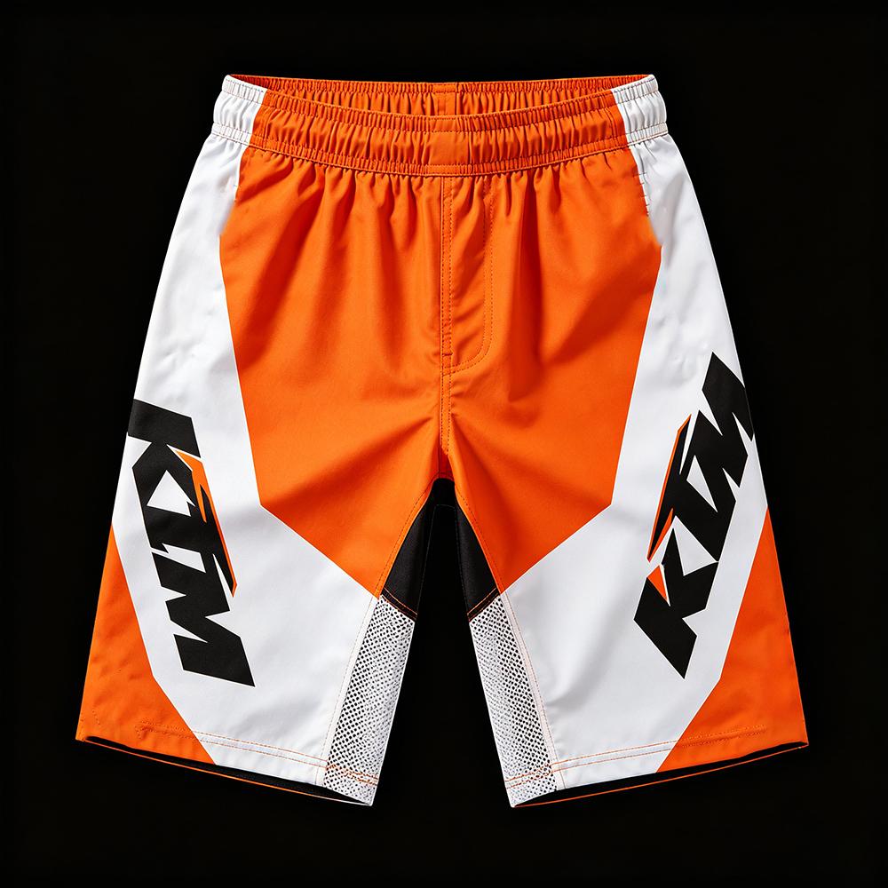 2026 Новые мужские плавки KTM Motorsport для Формулы 1, летние, быстросохнущие, пляжные, шорты для серфинга, повседневные спортивные, в гоночном стиле, с кулиской, плавки