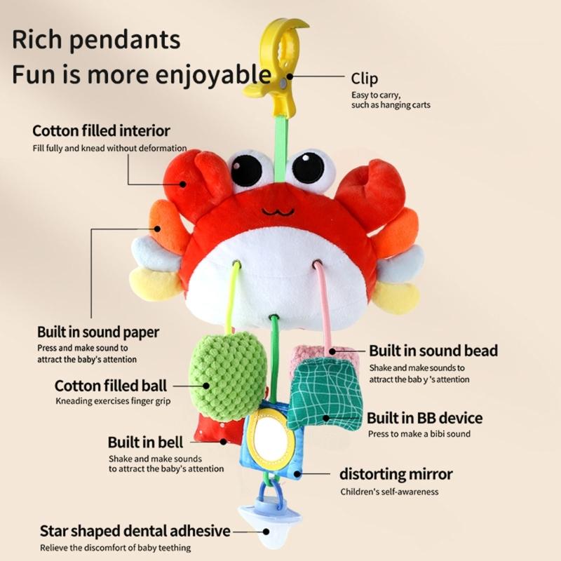 Musical Infant Bed Mobile Rotating Toy Safe Rattle Nursery Decoration Accessory For Baby Visual Sensory Stimulation