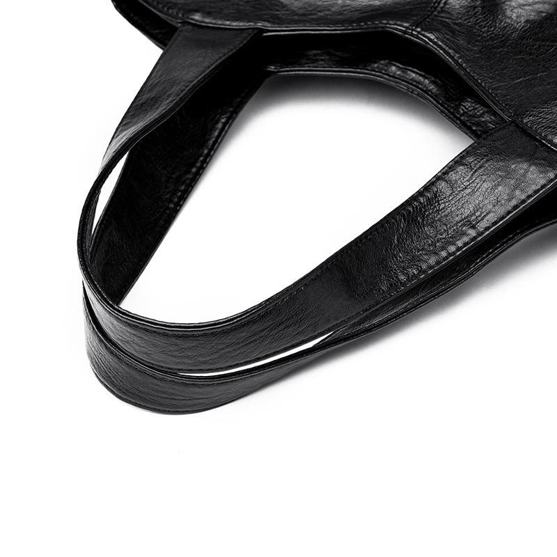 Женская сумка через плечо, большая вместительная сумка для мамы, мягкая кожаная сумка с портмоне, сумка через плечо для женщин