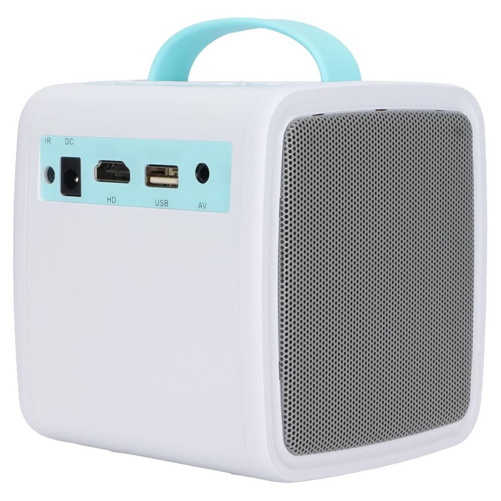 Projector 1080P 2W Loudspeaker Soft Harmless Light 30000 Hours Portable Projector for