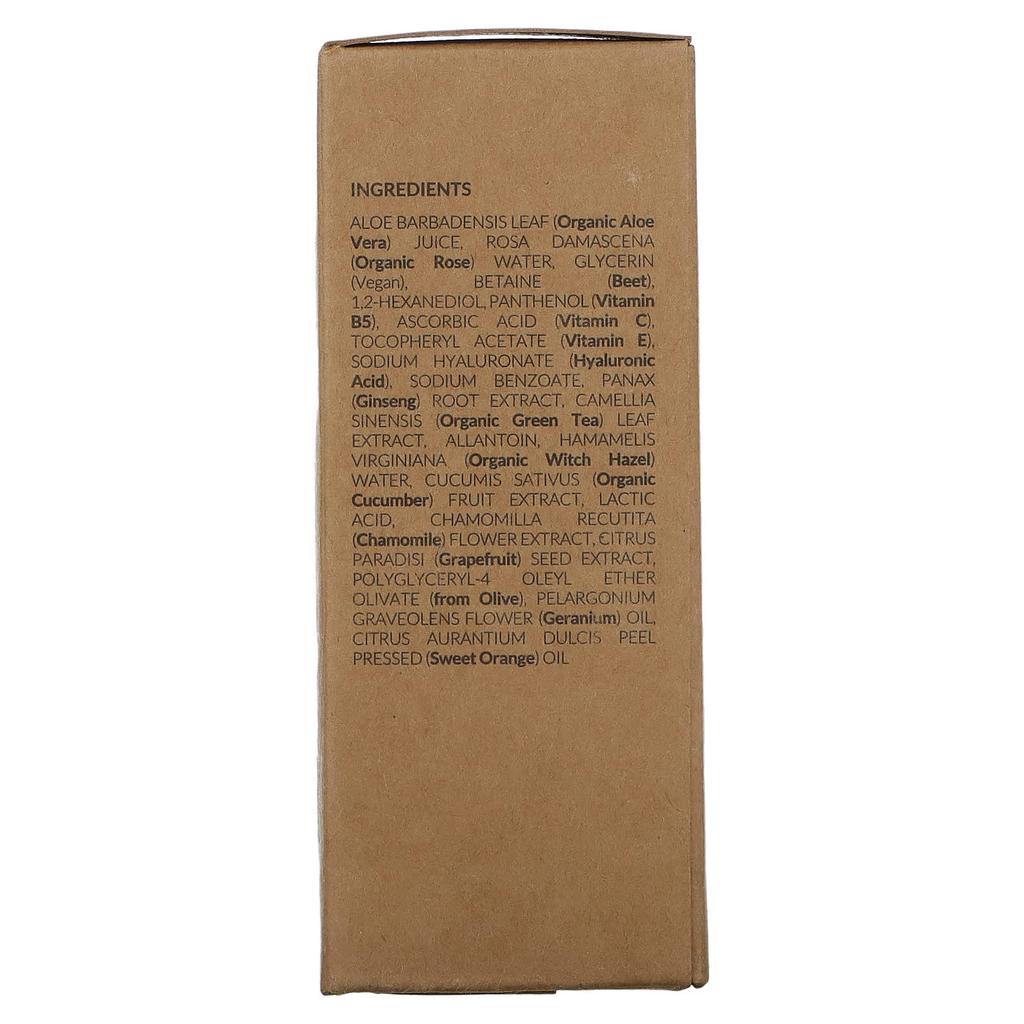 Alcohol Free Hydrating Facial Toner Spray, Witch Hazel, Rosewater, Green Tea, Dry & Sensitive Skin, 120 Ml (4 Fl Oz)