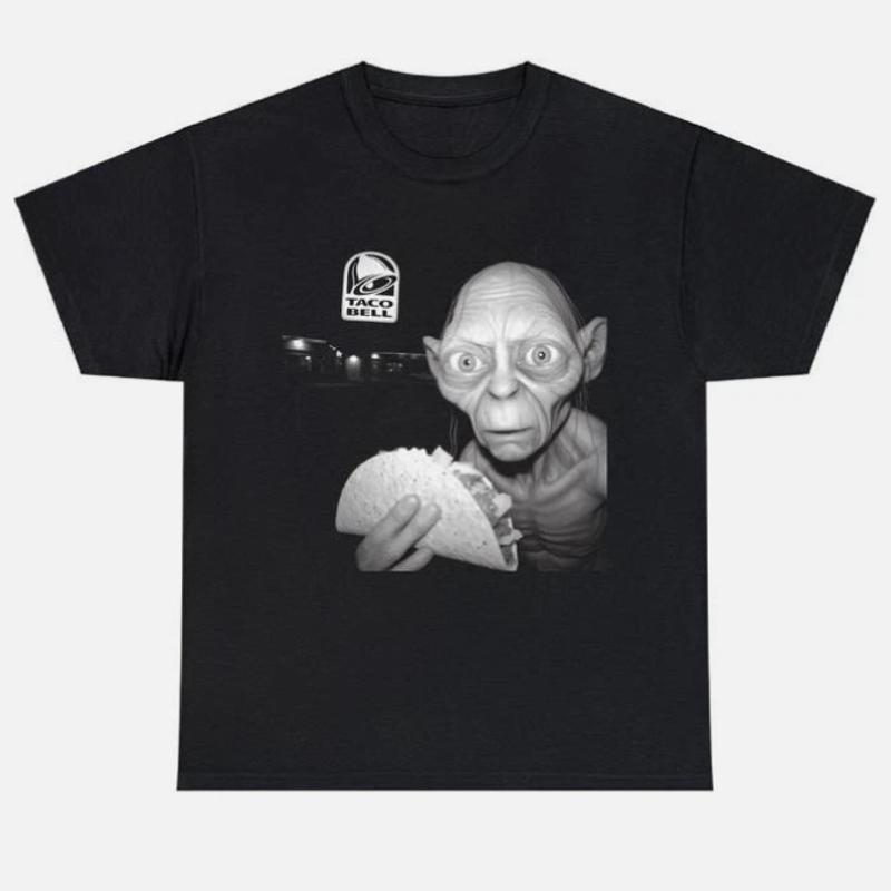 The Lord Of The Rings Gollum Taco Bell TShirt Funny Gollum