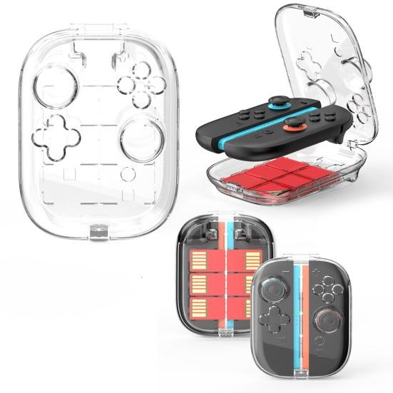 Joypad Protective Case for Nintendo Switch 2 Joy-Con Dustproof Shockproof Game Controller Protector Clear PC Shell Game Cassette Storage Box