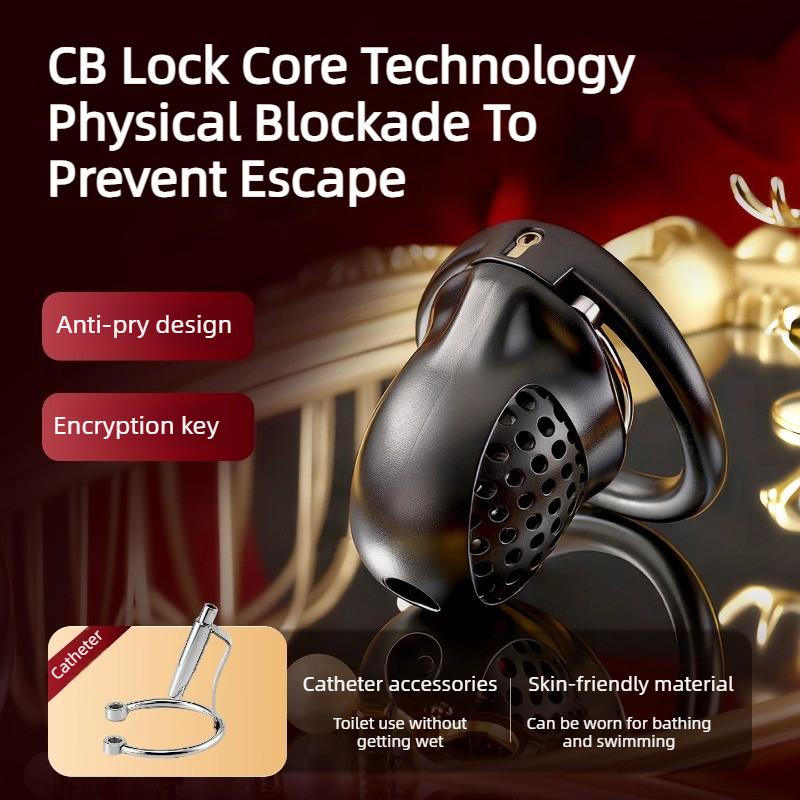 ABS Male Chastity Cage Lock Rings Penis Lock Catheter Plug BDSM Erotic Urethral Lock Bondage Adult Sex Toys Sexy Accessories
