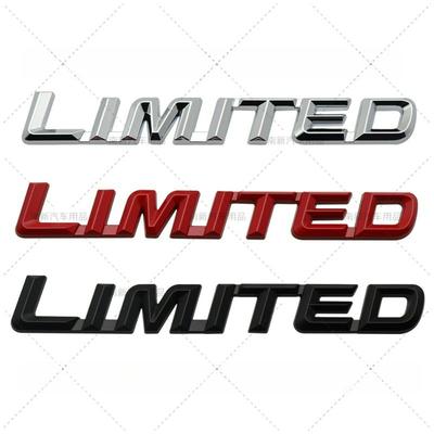 Высококачественные наклейки для модифицированных автомобилей LIMITED Connected Металлическая буква Покрытие царапин на кузове автомобиля Персонализированный дисплей