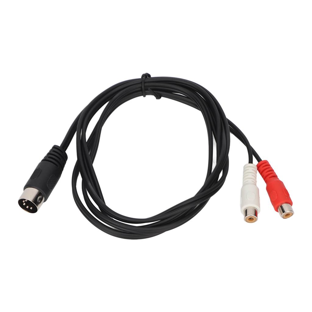 DIN 5PIN Male To 2RCA Female Cable Professional RCA Adapter Cable for Old Sound Equipment 4.9ft