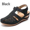 Woman Sandals Summer Vintage Wedge Sandals Casual Cutout Loophole Women Shoes Female Ladies Platform Retro Sandalias Plus Size