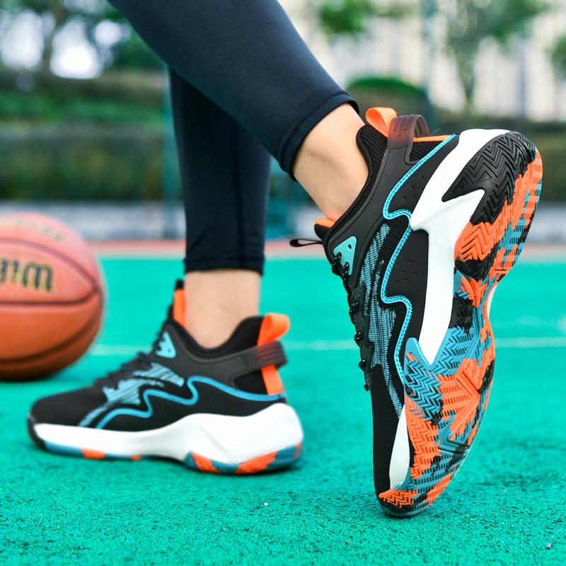 Новые мужские баскетбольные кроссовки Дышащие амортизирующие кроссовки Отскок Противоскользящие Легкие Удобные кроссовки для тренировок на открытом воздухе