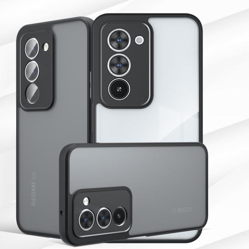 Для Redmi 15 Чехол Крышка Redmi 15 Capas Противоударный Задний Матовый Бампер для Телефона Броня Черная Рамка Прозрачный Чехол Fundas Redmi 15