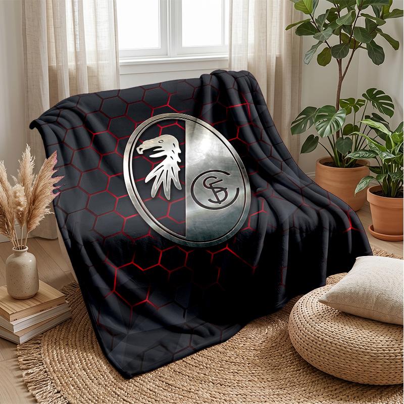 SC Freiburg FC Soft Flannel Fleece Blanket Lightweight Cozy Warm Throw Blanket For Sofa Bed Home Decor
