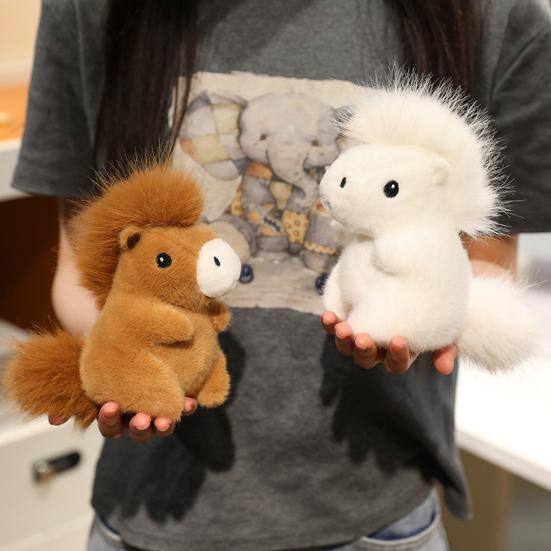 Horse Plush Doll Fat Mini Stuffed Animal Toy Cute Horse Plushie Soft Realistic Horse Ornament Kids Birthday Gifts