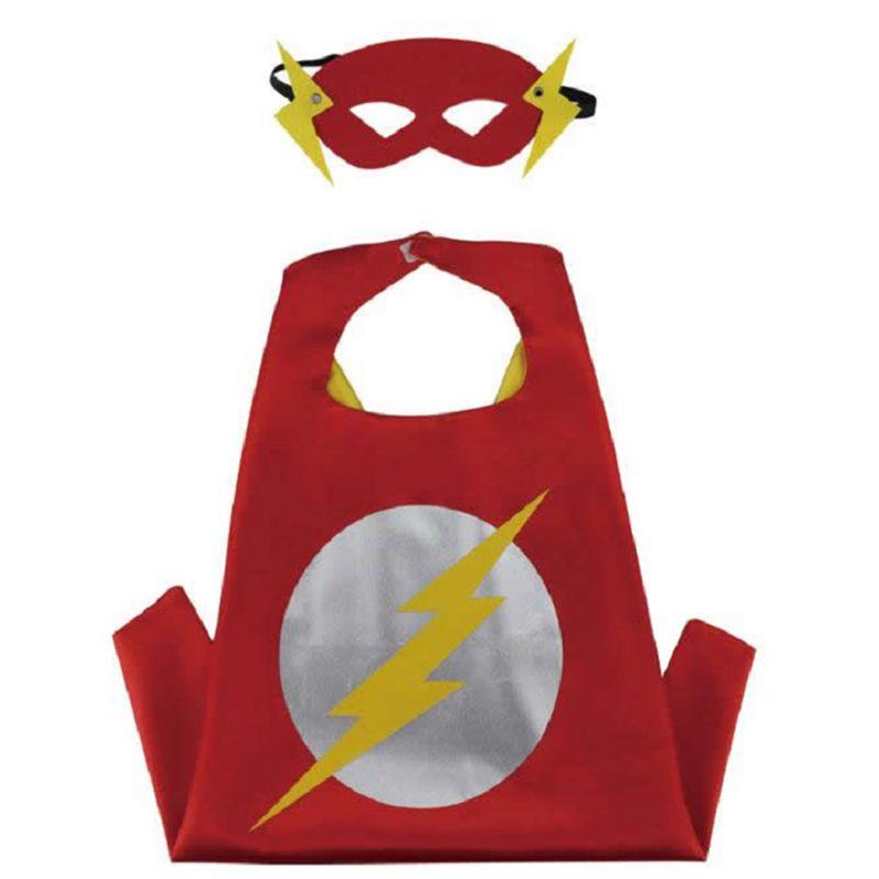 Marvel Anime Costume Cosplay Superhero Cloak And Mask Set For Kids Halloween Party