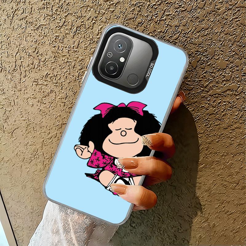 Mafalda Cartoon Cute Soft Phone Case for Xiaomi Redmi 15C 15 14C 13C 12C Poco X5 X6 X7 Pro X3 F8 F7 Ultra M8 13 12 Cover Back Sh