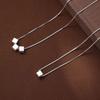 Простое ожерелье ручной работы с геометрическим квадратом, женское ожерелье из стерлингового серебра в стиле холодного хип-хопа, высокое чувство