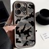 Силиконовый мягкий чехол для телефона с камуфляжным рисунком для iPhone 17 16 Pro Max 15 14 13 12 11 17Air 16E X XR XS 8 7 Plus Ударопрочный чехол