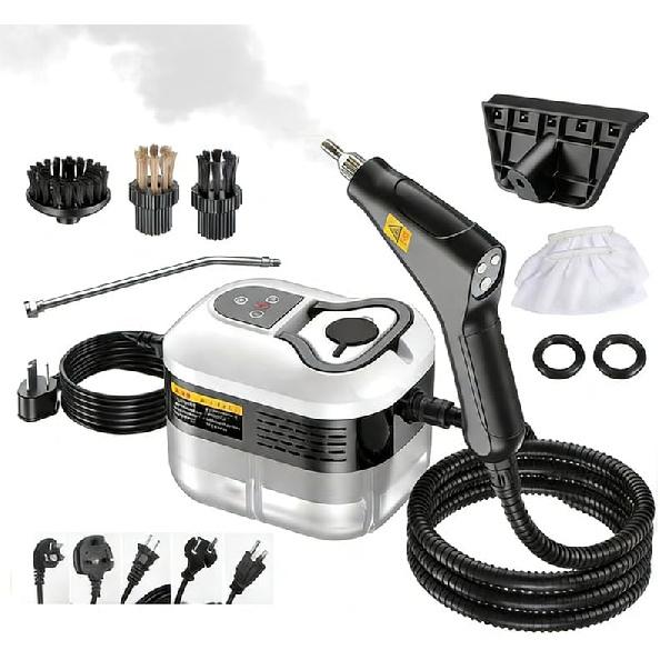 Portable 2500W High Temperature Pressurized Handheld Steam Cleaner with 6 Adjustable Levels Cleaning Machine for Kitchen Bathroom Furniture Car