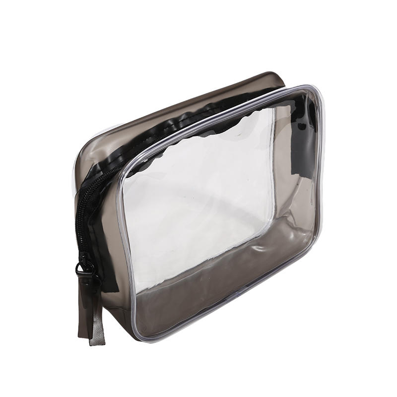 1pc PVC Makeup Bag Transparent Waterproof Large Capacity Cosmetics Travel Storage Bag In Plastic Zipper Toilet Bag