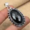Black Spinel Gemstone Handmade 925 Solid Sterling Sliver Jewelry Pendant For Her