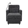 Multifunctional reclining sofa chair, leisure chair with phone holder, velvet single chair, suitable for living room, bedroom and small apartment.