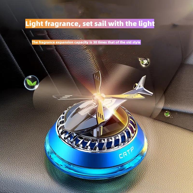 Вертолет на солнечной энергии, установленный на автомобиле, духи, черная технология, вращающийся автомобиль, сиденье для ароматерапии, украшение на центральной консоли, диффузор