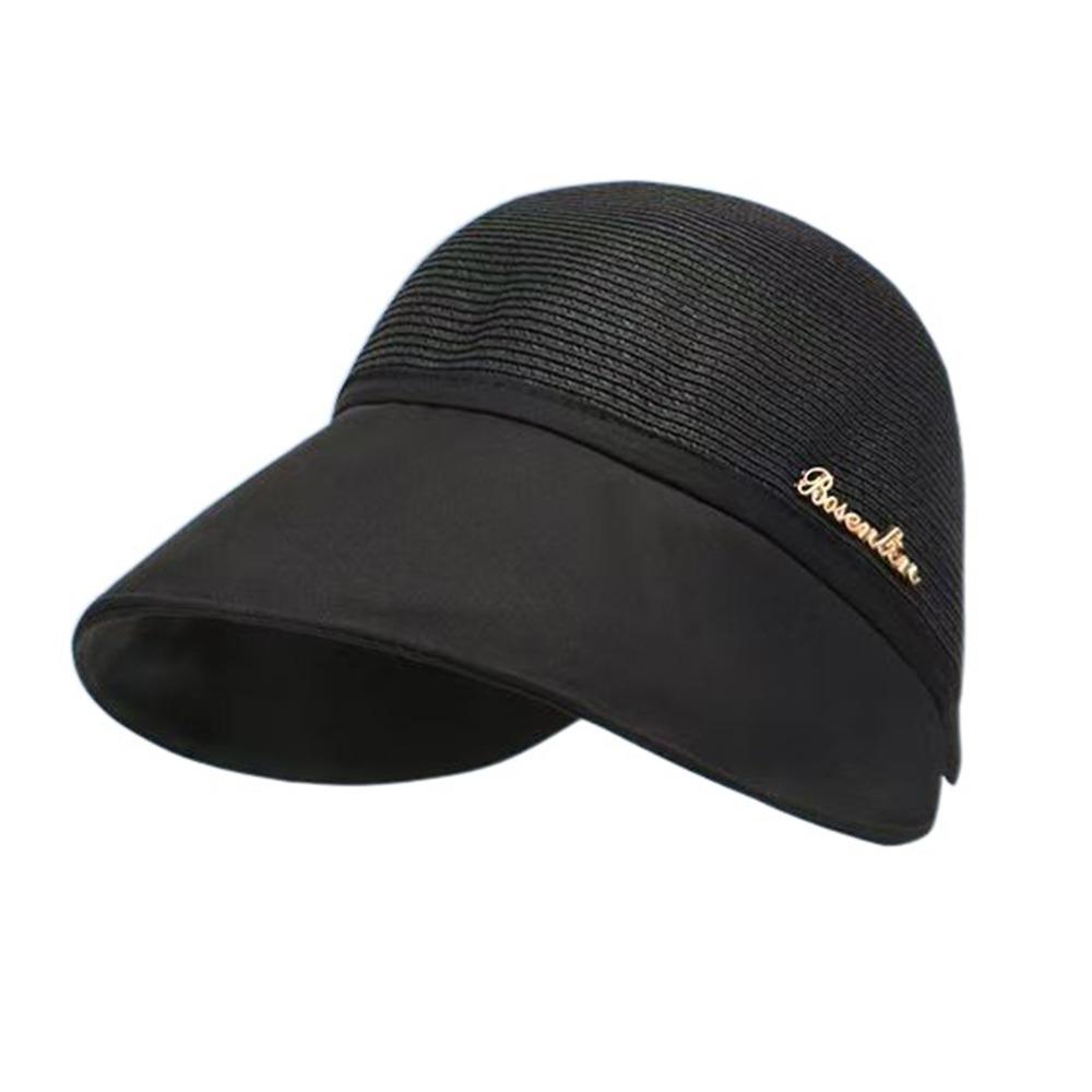 UV Protection Women's Straw Hat Wide Brim Fisherman Cap Fashion Bucket Sunhat  Camping