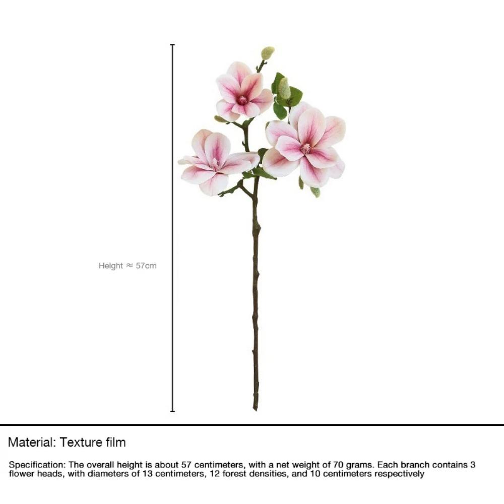 Магнолия на ощупь, с бутонами, высокая имитация, флористика в китайском стиле, украшение для гостиной