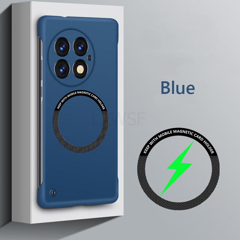 Безрамочный Магнитный Тонкий Чехол Magsafe для OnePlus 13 One Plus 13 OnePlus13 5G Беспроводная Зарядка Жесткая Задняя Крышка