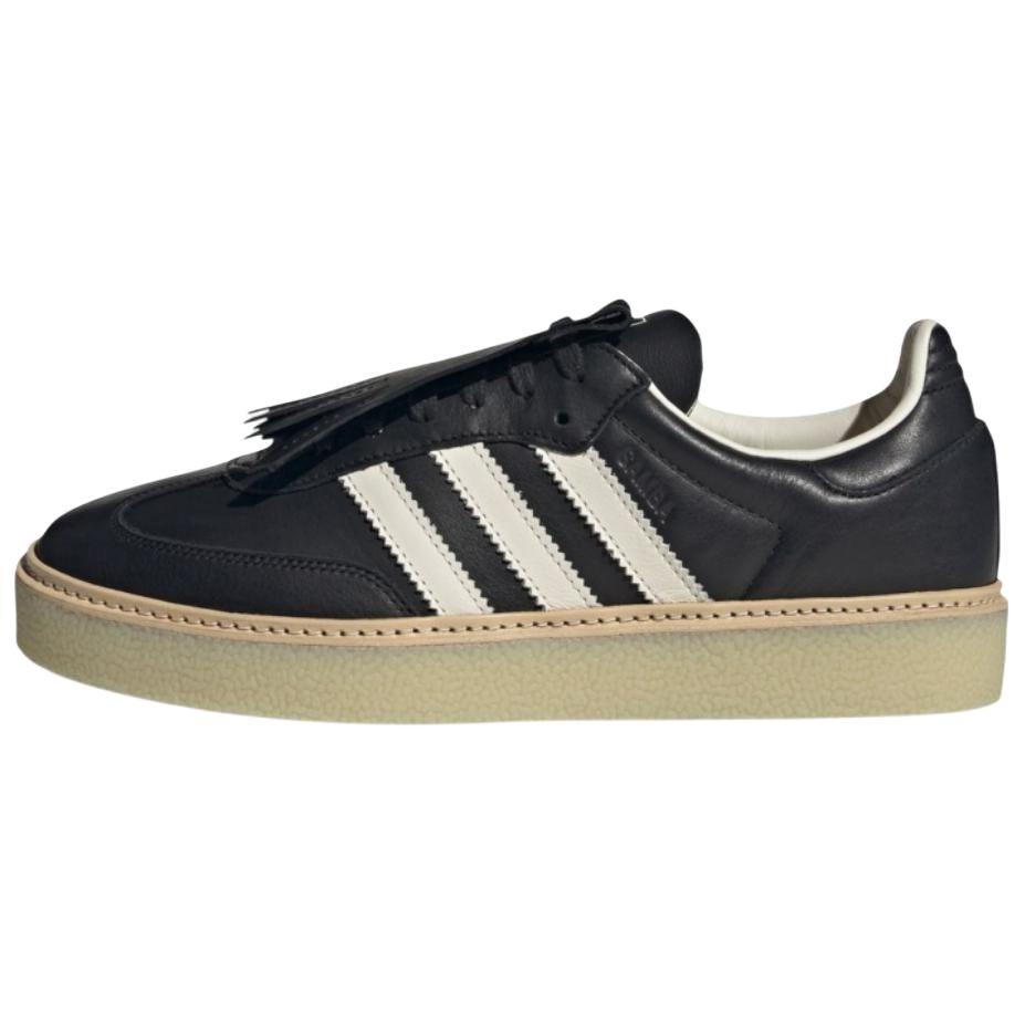 Adidas Originals Samba Abrasion Resistant Low top Skateboard Shoes Unisex Black White JR0904