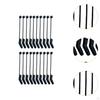 20 Pieces Fishing Hooks Protector Crochet Aligners D Rig Design Accessories for