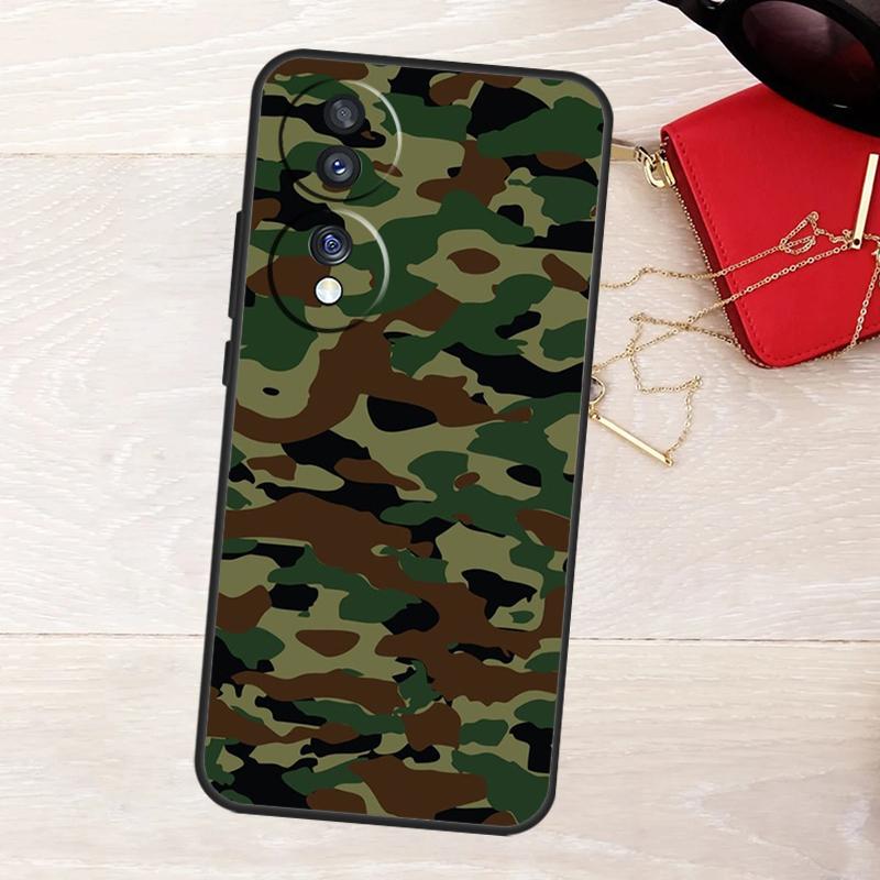 Camouflage Camo Case For Honor Magic 8 5 6 7 Lite 50 70 90 200 400 Pro X8b X8c X9a X9b X9c X9d Win RT Cover