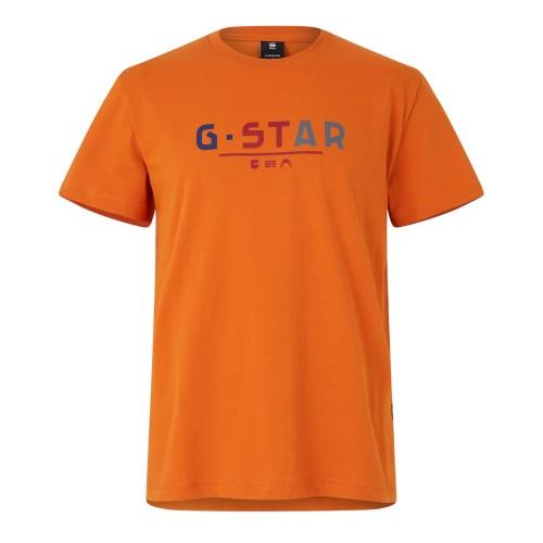 G-Star Mens Multi Logo Organic Cotton Straight T-Shirt